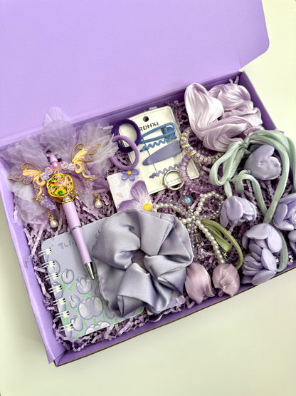Lavender Fairy Gift Box – Aesthetic Gift Set for Girls & Teens, Women - Personalized Gift Box