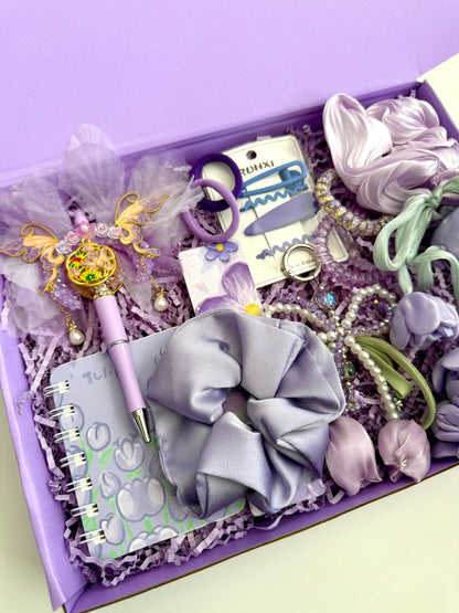 Lavender Fairy Gift Box – Aesthetic Gift Set for Girls & Teens, Women - Personalized Gift Box