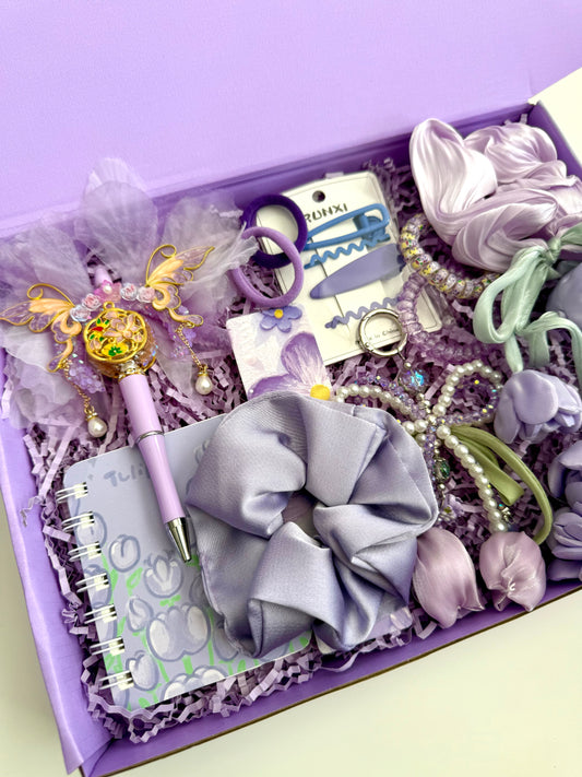 Lavender Fairy Gift Box – Aesthetic Gift Set for Girls & Teens, Women - Personalized Gift Box