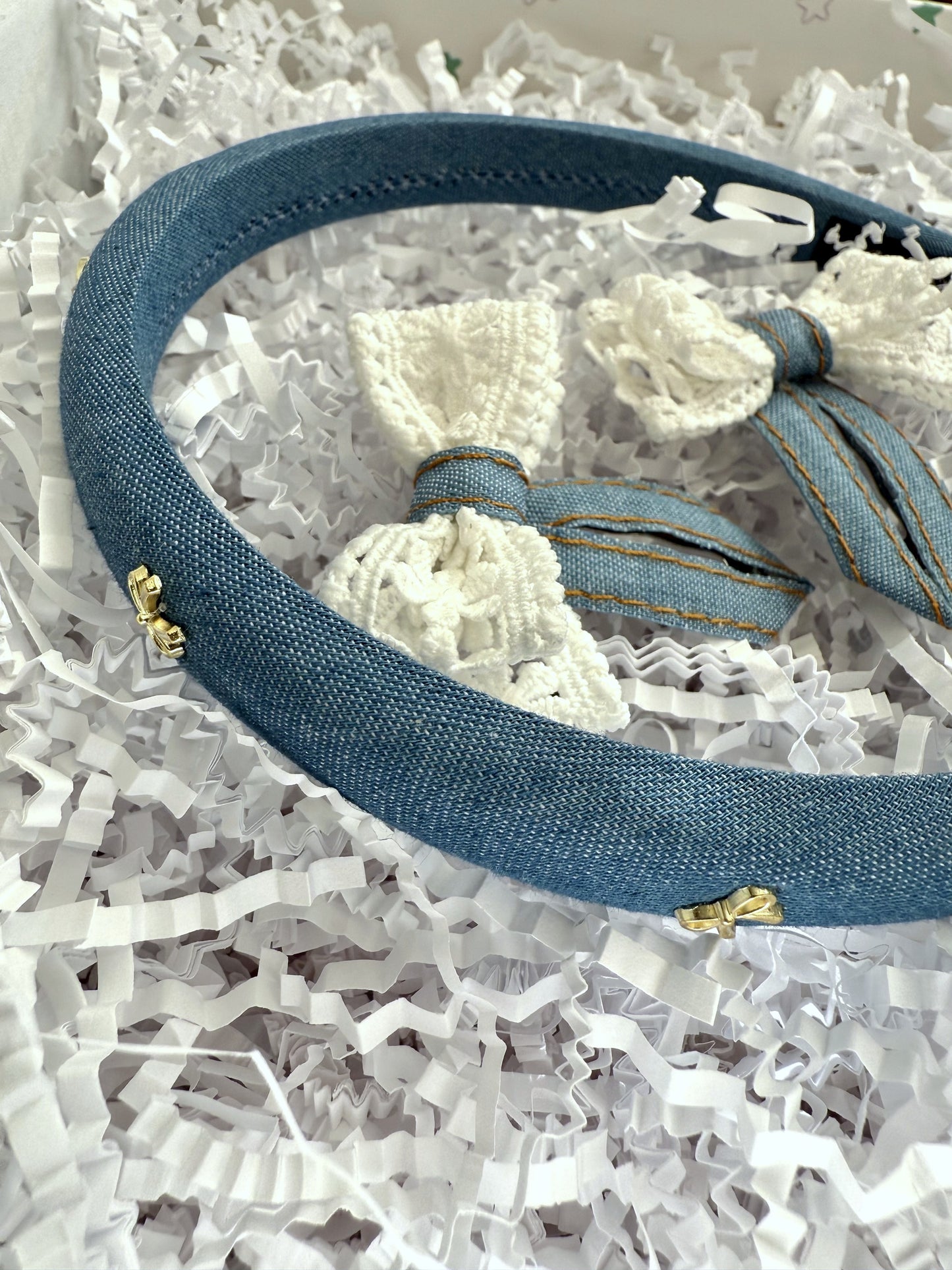 Blue Denim Gift Box – Custom Aesthetic for Friend – Set for Women, Teen Girls – Personalized Gift for Her – Cute Stationery & Accessories