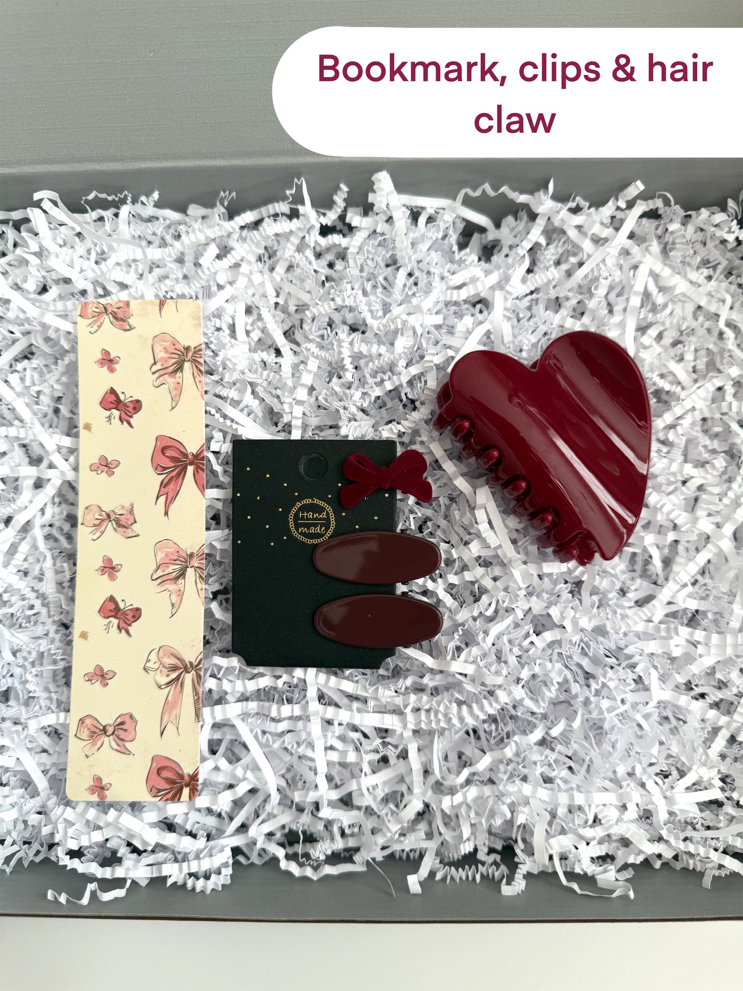 Cherry Aesthetic Gift Box – Vintage Cottagecore Set for Women & Teen Girls – Custom Self Care Box for Her – Red Bow Accessories, Makeup Bag