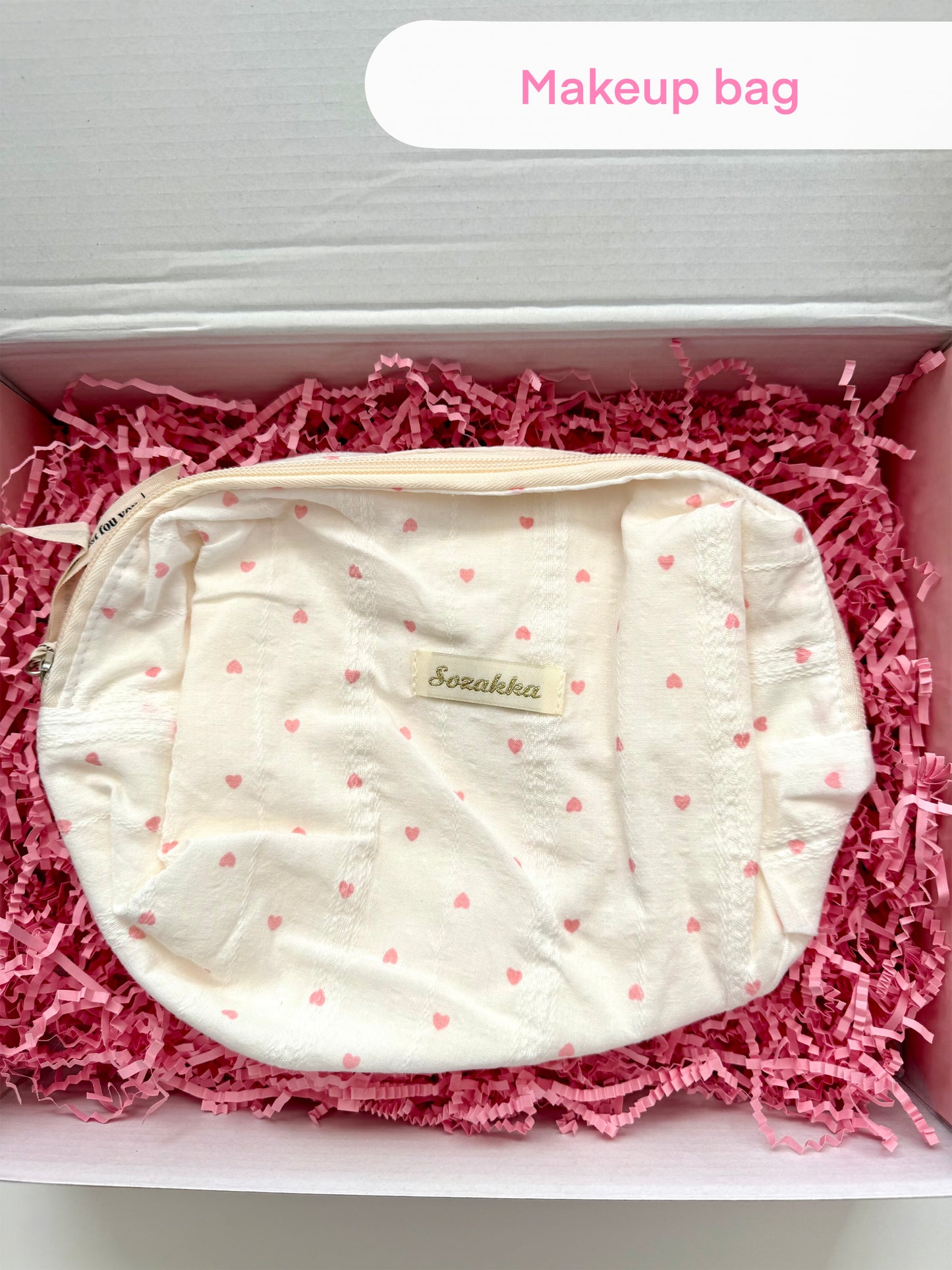 Pink Heart Aesthetic Gift Box for Women & Teen Girls - Cute Kawaii Self Care Set - Valentine’s Day Gift for Her - Birthday, Friendship