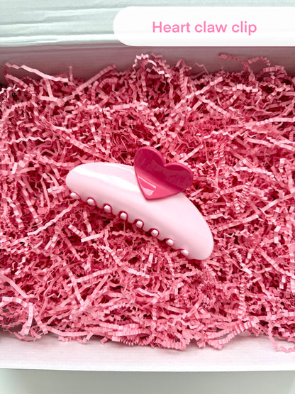 Pink Heart Aesthetic Gift Box for Women & Teen Girls - Cute Kawaii Self Care Set - Valentine’s Day Gift for Her - Birthday, Friendship